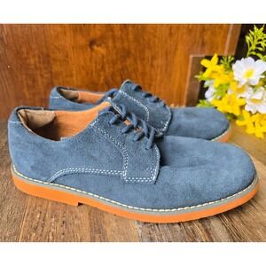 Florsheim Boys Kearny Jr Blue Suede Leather Oxford Dress Shoes Size 4M 16503